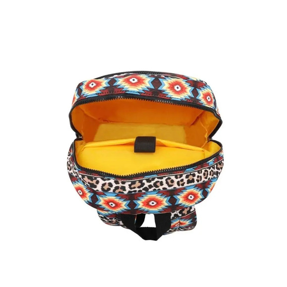 Montana West Aztec Leopard Backpack - Picture 4 of 6